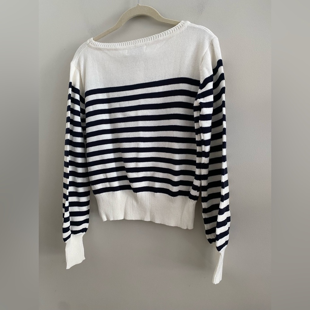 Anthropologie Blaine Striped Pullover new size L new with tag - Picture 7 of 9